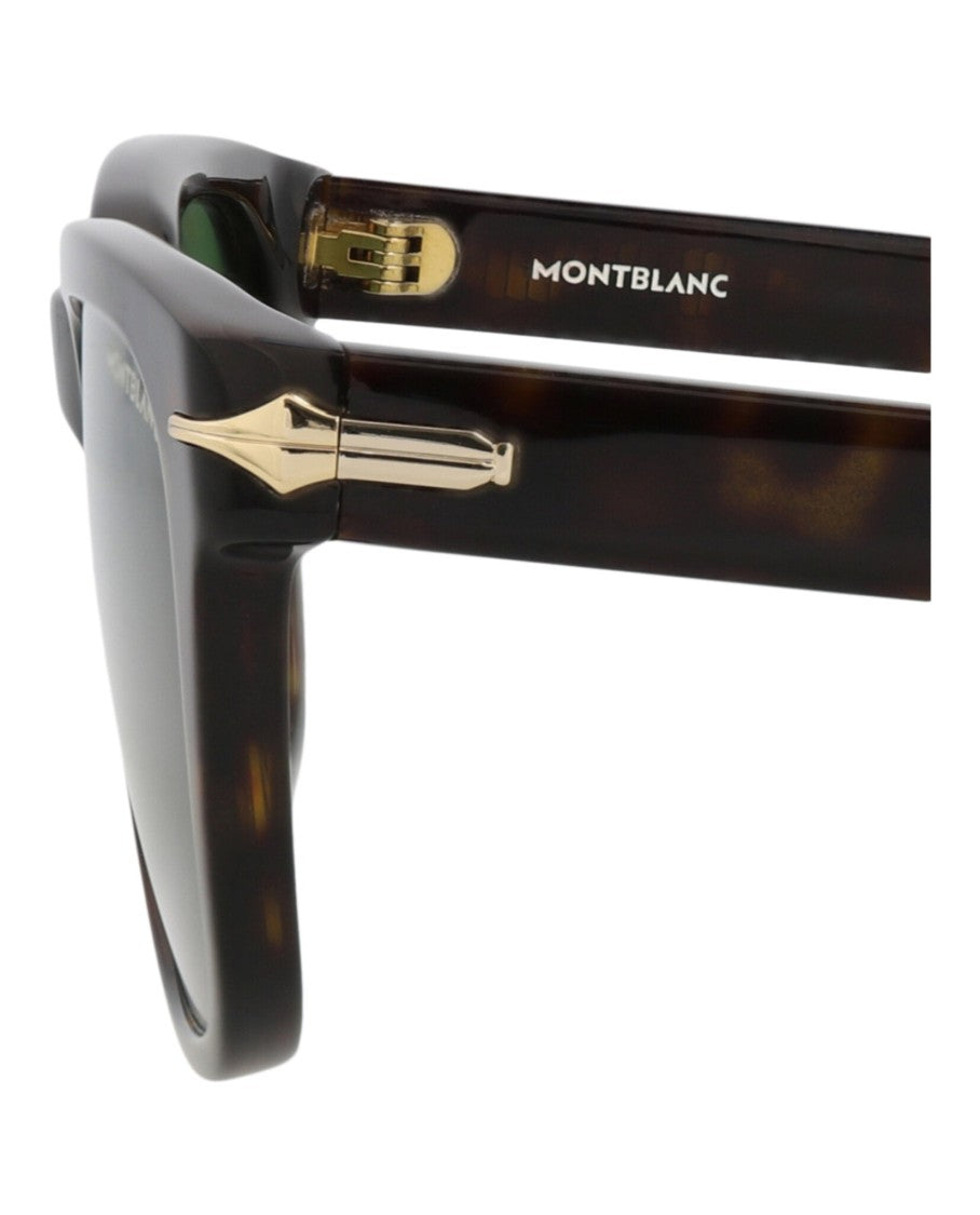 Montblanc Square-Frame Recycled Acetate Sunglasses