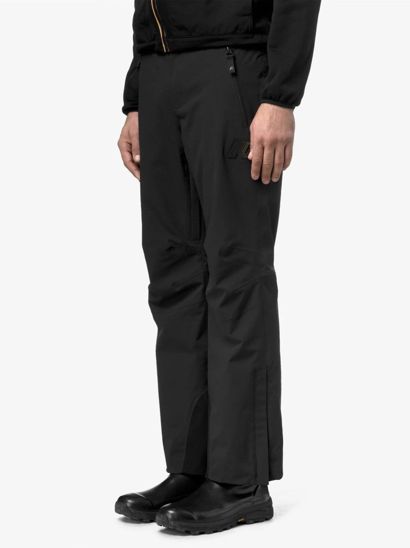 K-Way Black Queyras 2L Twill Technical Pants