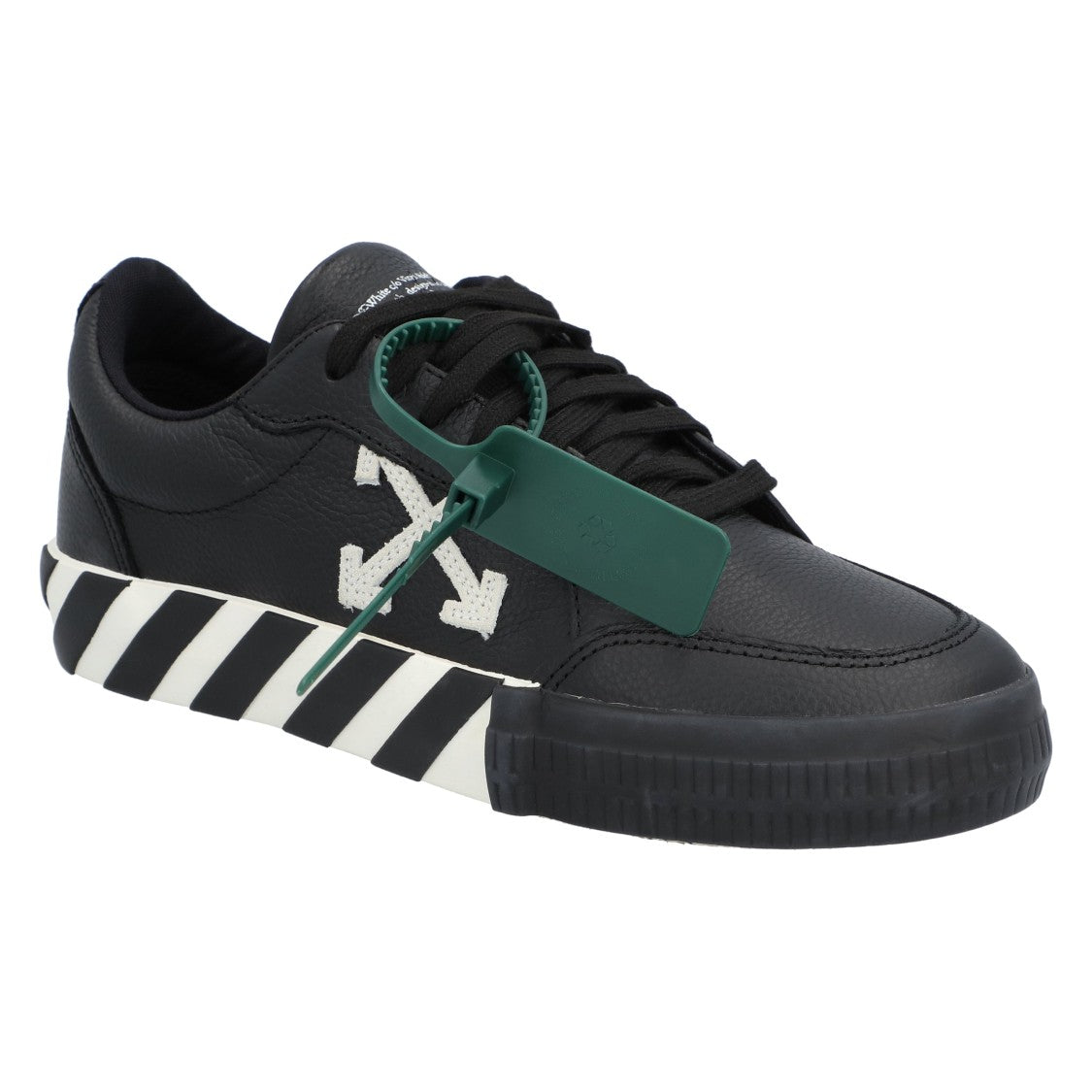 Off-White Low Vulcanized Leather Black White