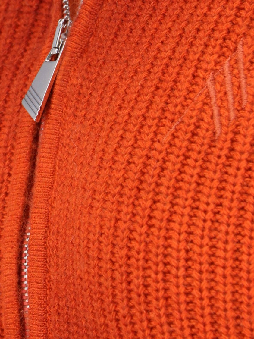 The Attico Ribbed Knit Cropped Sweater