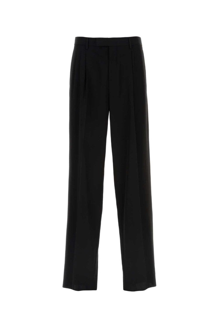 Versace Black Viscose Blend Pant
