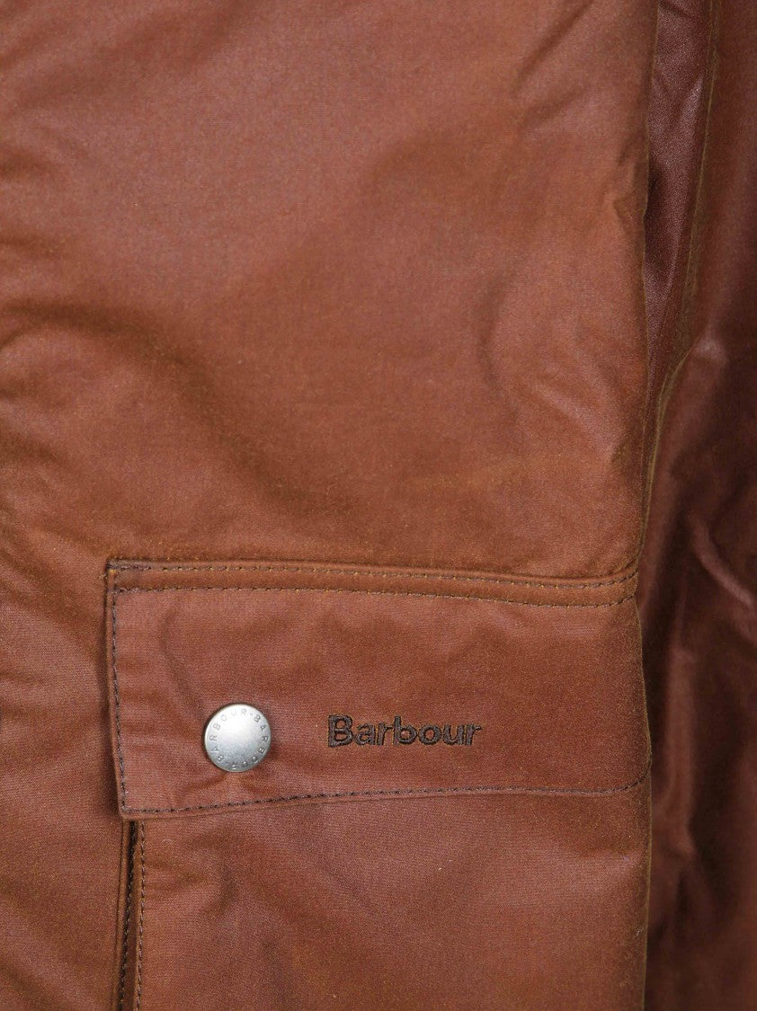 Barbour X Paul Smith Transp Wax Corduroy-Collar Brown Waxed Jacket