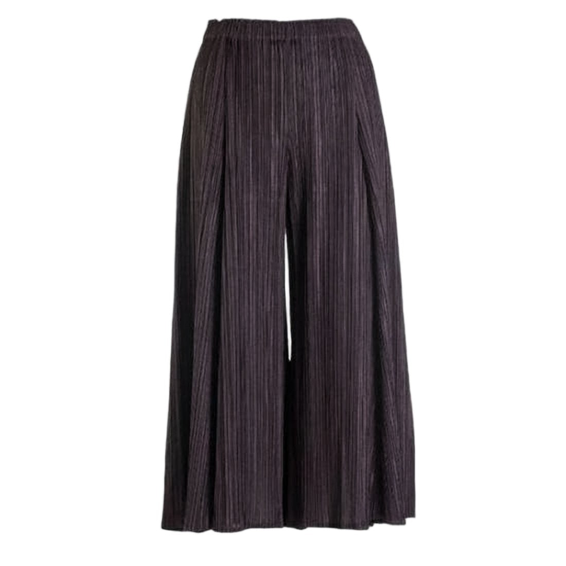 Pleats Please Wide-Leg Pleated Palazzo Pants With Elegant Flow