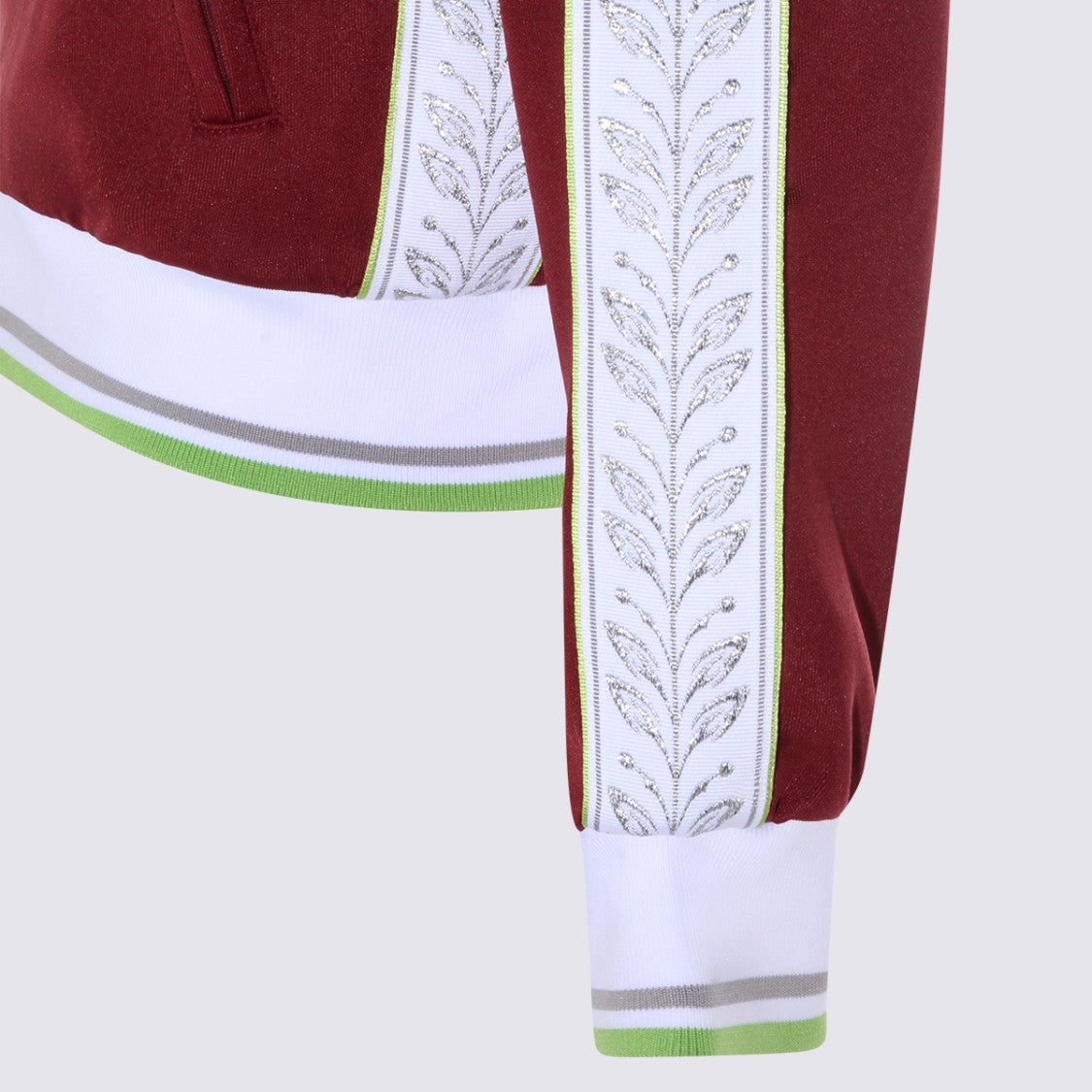 Casablanca Fine-Knit Bordeaux Sweatshirt