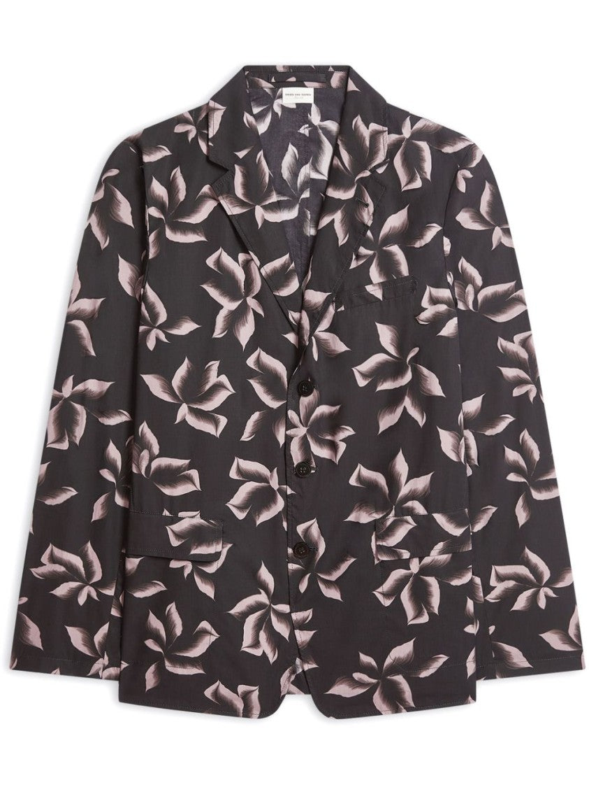Dries Van Noten Cedar Brown Button Side Flap Jacket