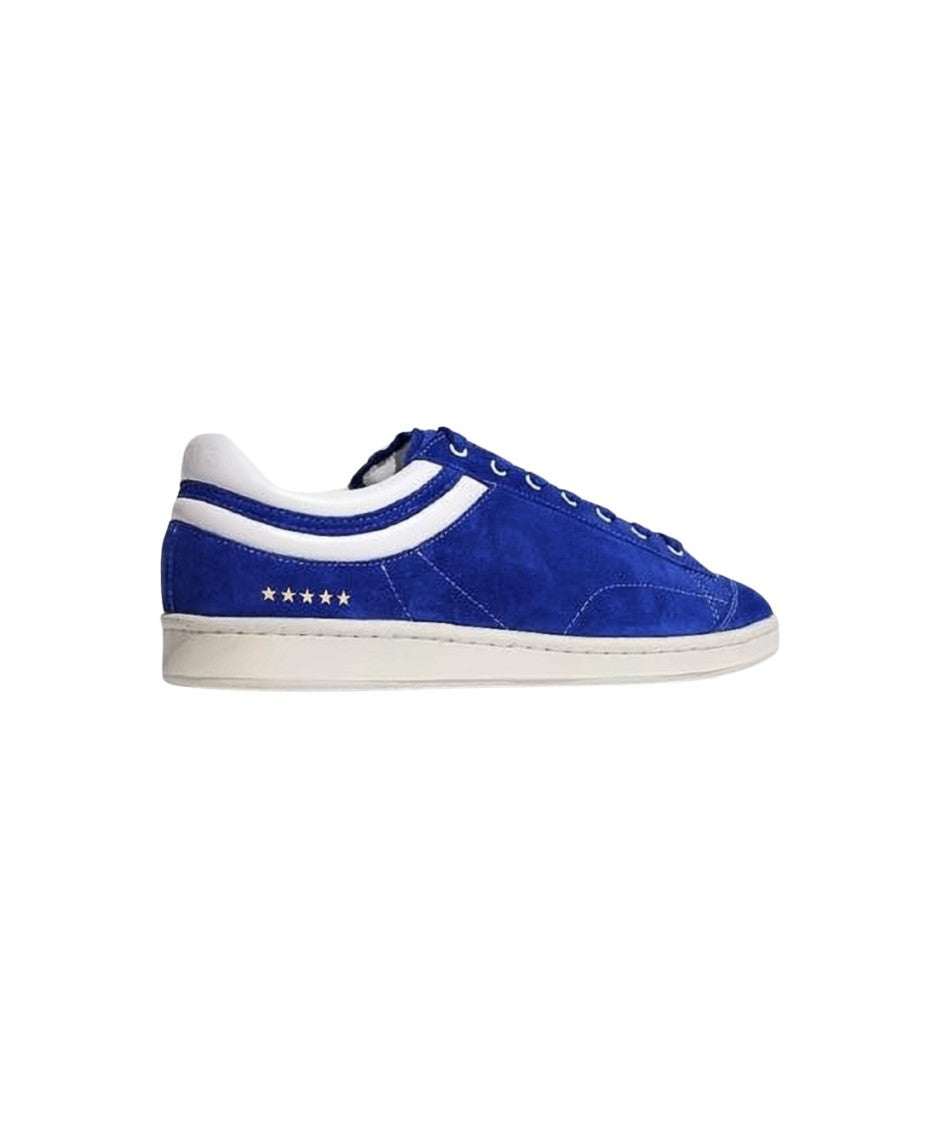 Helms Paris Low-Top Sneakers In Royal Blue Suede