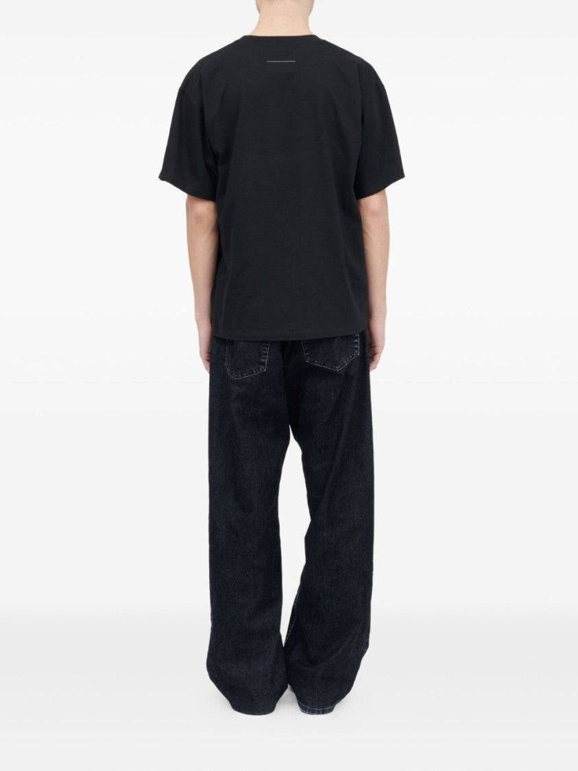 Mm6 By Maison Margiela Oversized T-Shirt With Contrasting Pocket Detail