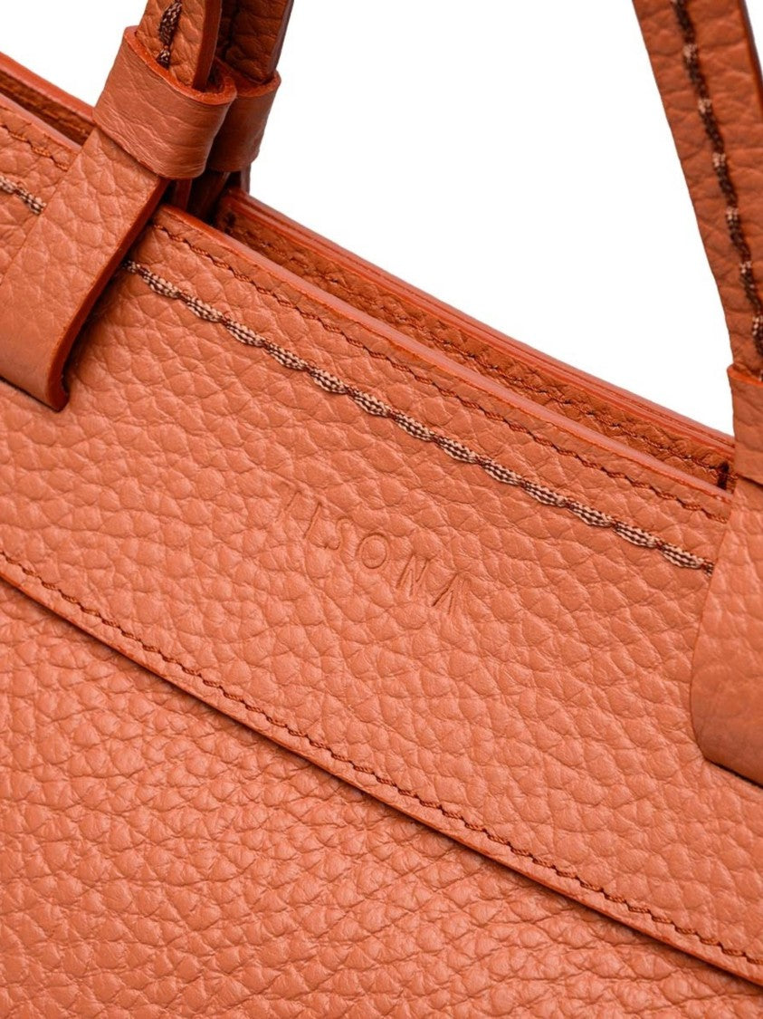 Visona` Premium Textured Leather Flared Handbag