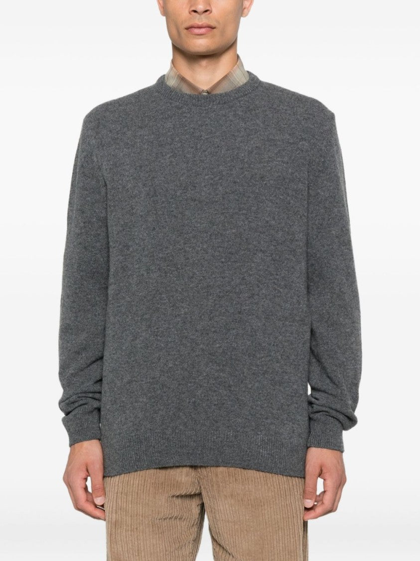 Barbour Classic Fit Grey Wool Sweater