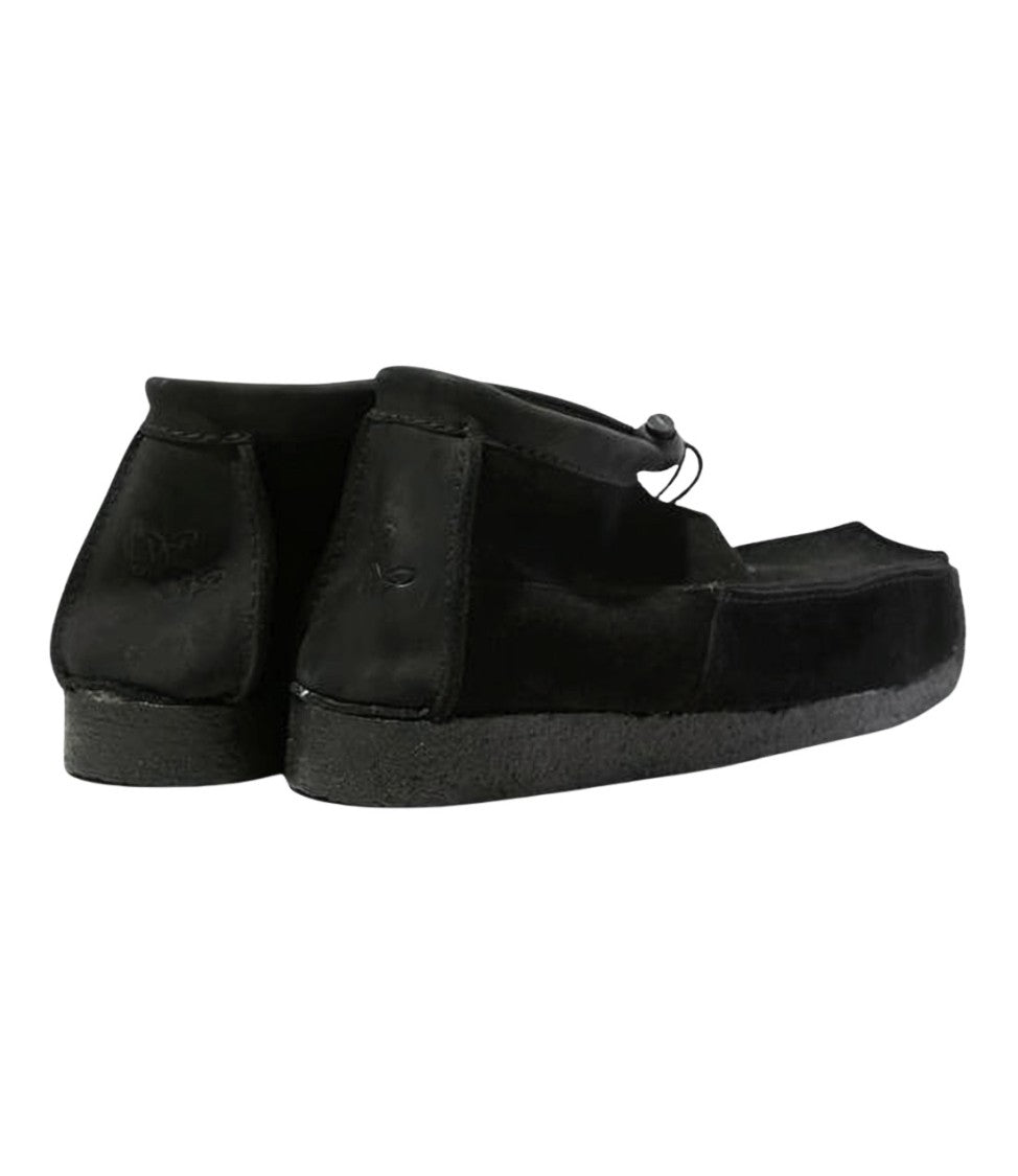 Woburn Walk Moccasin-Style Black Suede Loafers With Rubber Sole