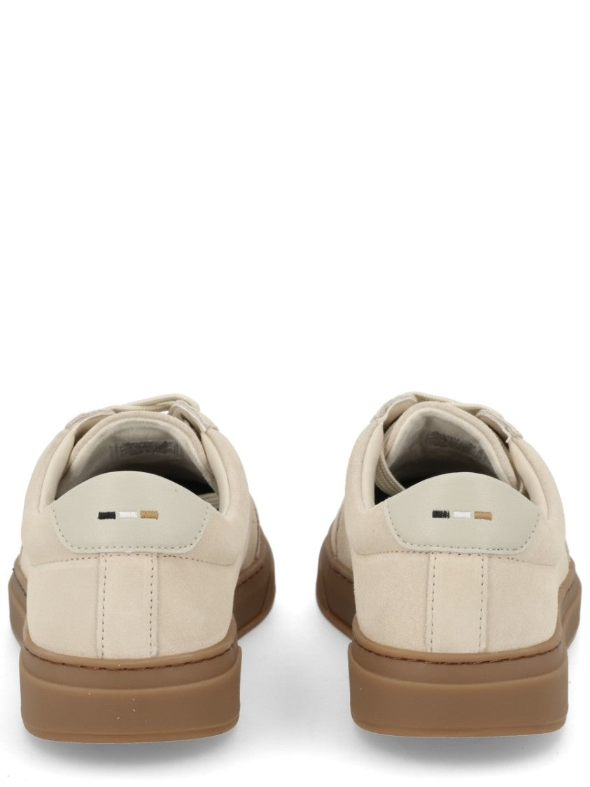 Boss Vinston Cowhide Leather Tonal Sneakers