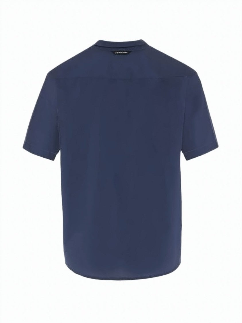 And Wander Short-Sleeved Structured Shirt With Button-Down Front
