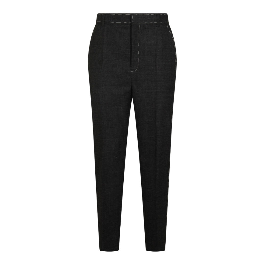 Moschino Tapered Leg Tailored Trousers With High Waist