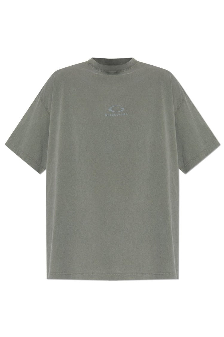 Balenciaga Grey T-Shirt And Polo Collection With Varied Cuts And Necklines
