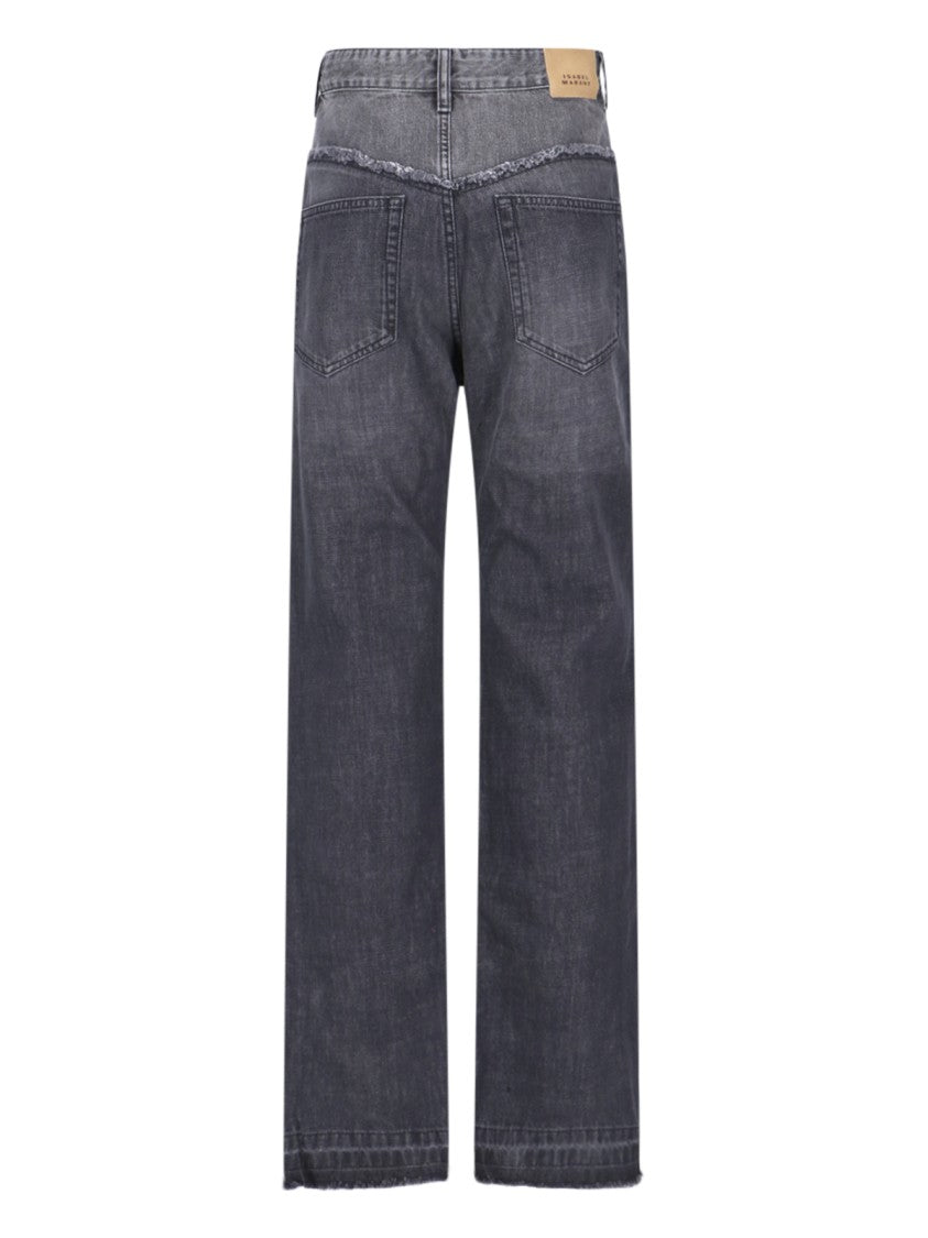 Isabel Marant Noemie' Bicolor Jeans – Black