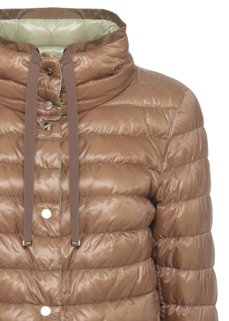 Herno Brown Reversible Quilted Down Jacket