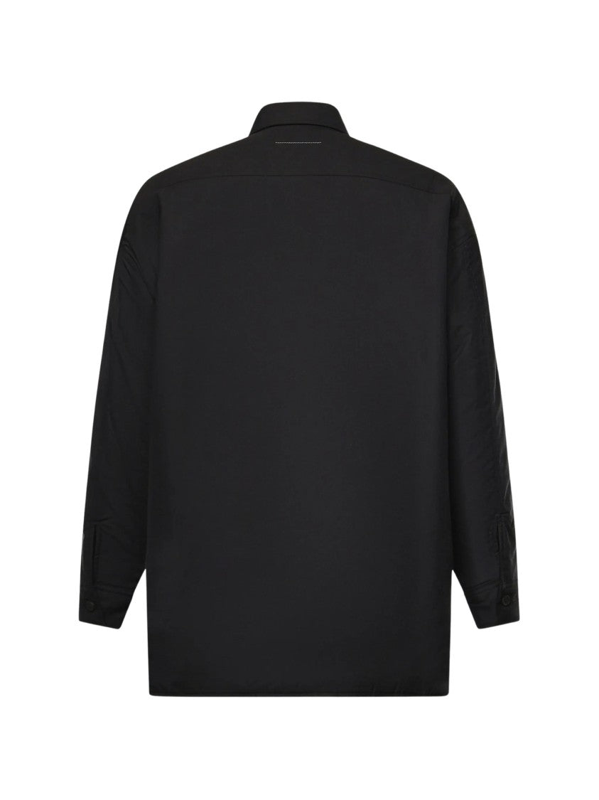 Mm6 By Maison Margiela Logo-Embroidered Chest-Pocket Casual Shirt