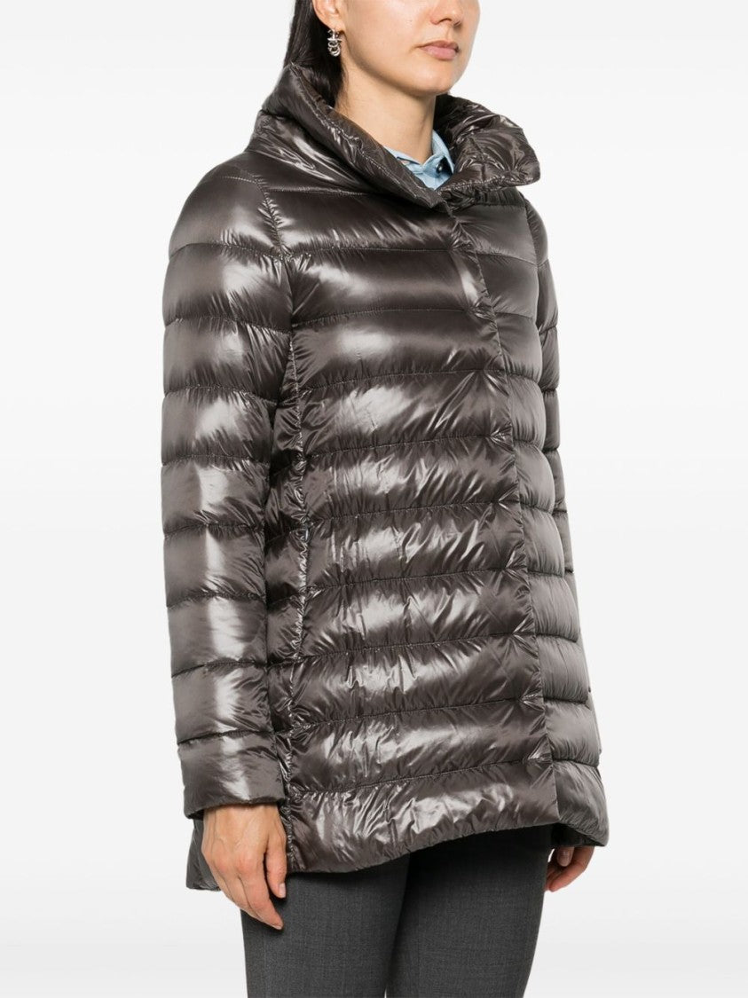 Herno Trapeze Down Jacket With High Collar
