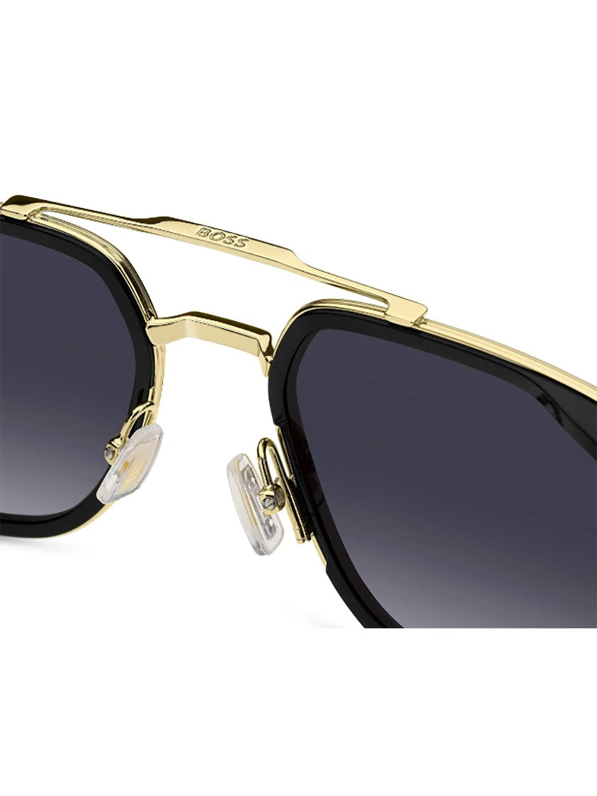 Hugo Boss Bold Square-Frame Hugo Boss Sunglasses With Gold Accents