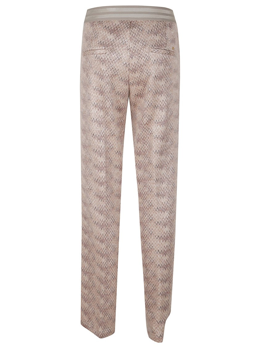 Mason's Beige Trousers With Relaxed Fit