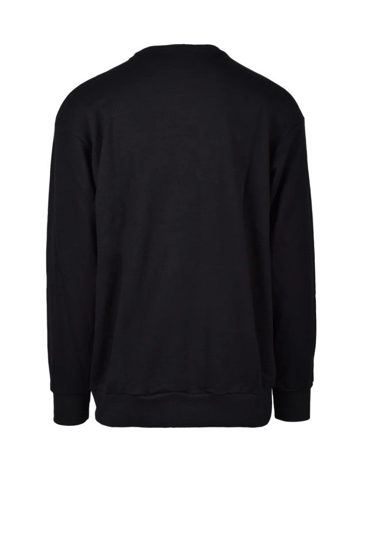 Paciotti 4Us Black Graphic Cotton Sweatshirt