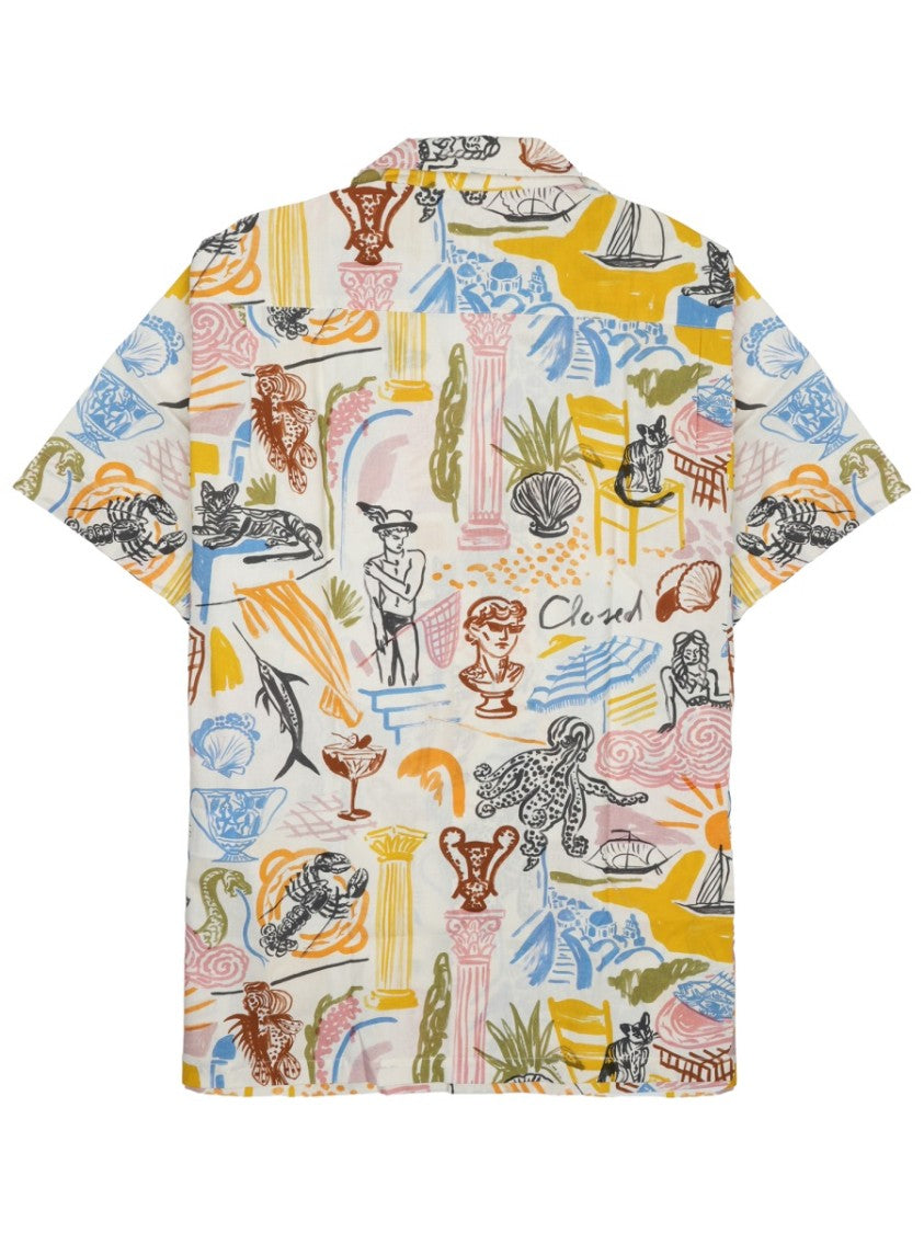 Closed Vibrant Abstract Print Cotton Shirt