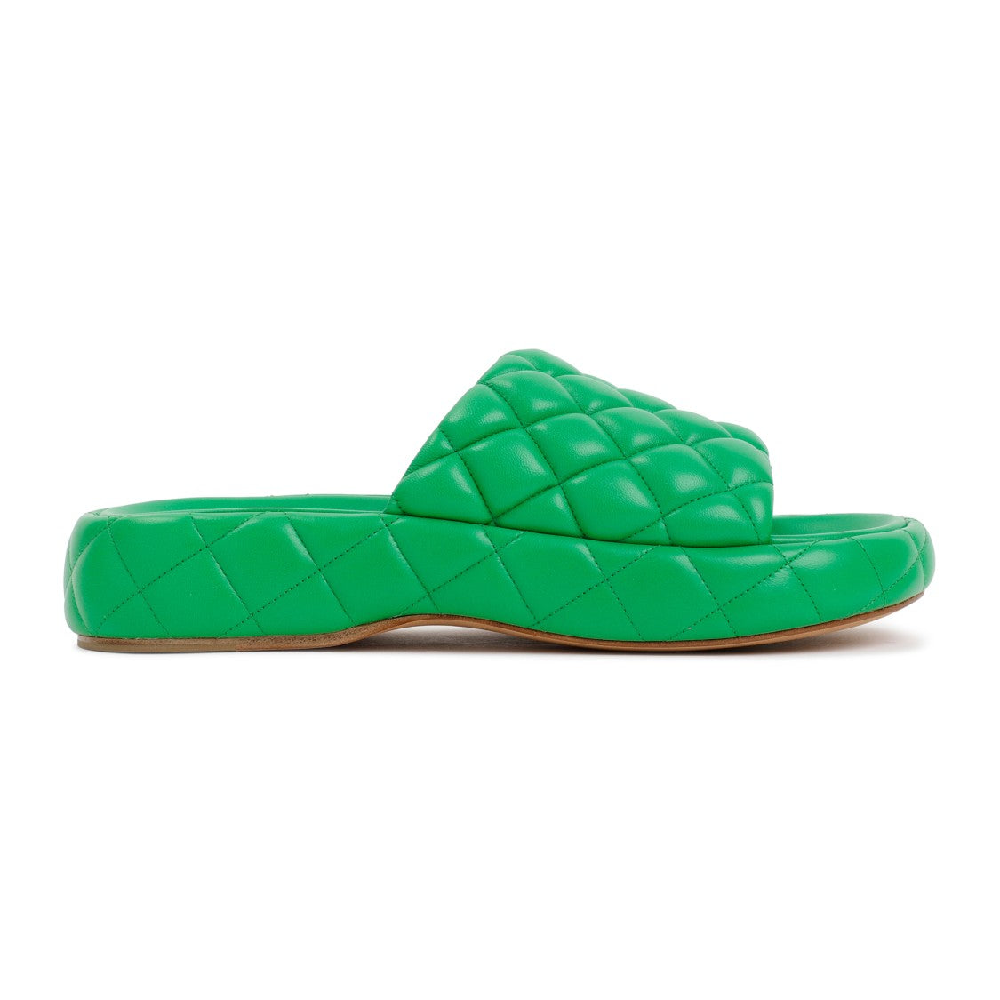 Bottega Veneta Parakeet Padded Leather Sandals