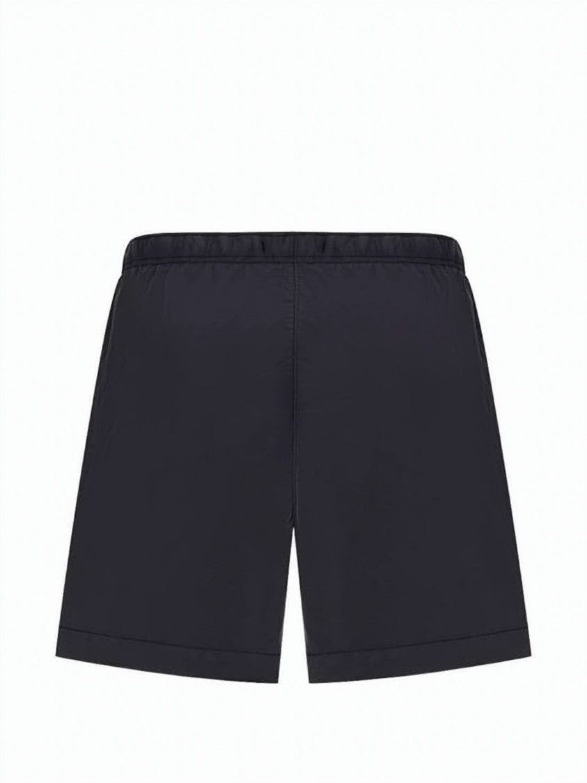 C.P. Company Black Mid-Thigh Length Lightweight Polyamide Shorts