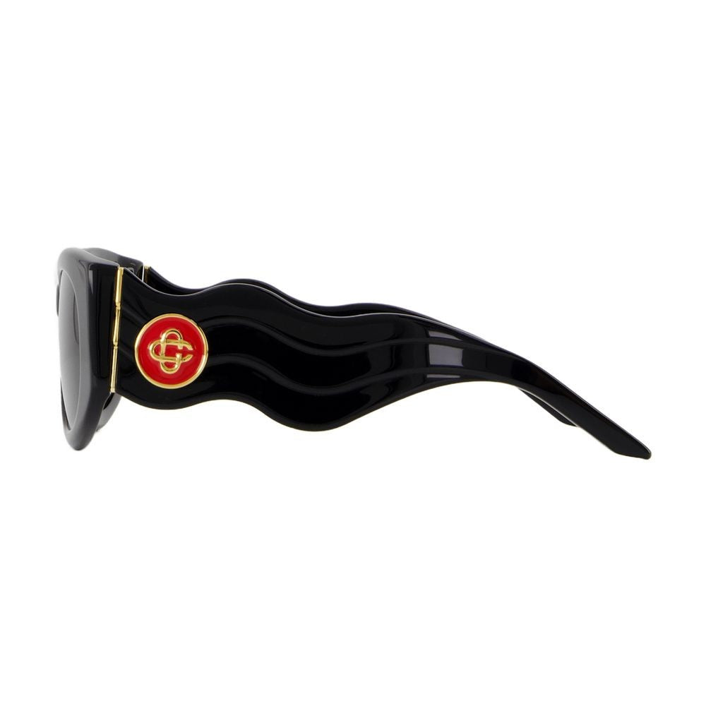 Casablanca Wave Sunglasses - Acetate - Black