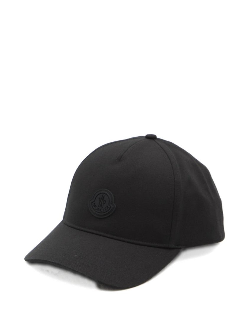 Moncler Black Cotton Baseball Cap