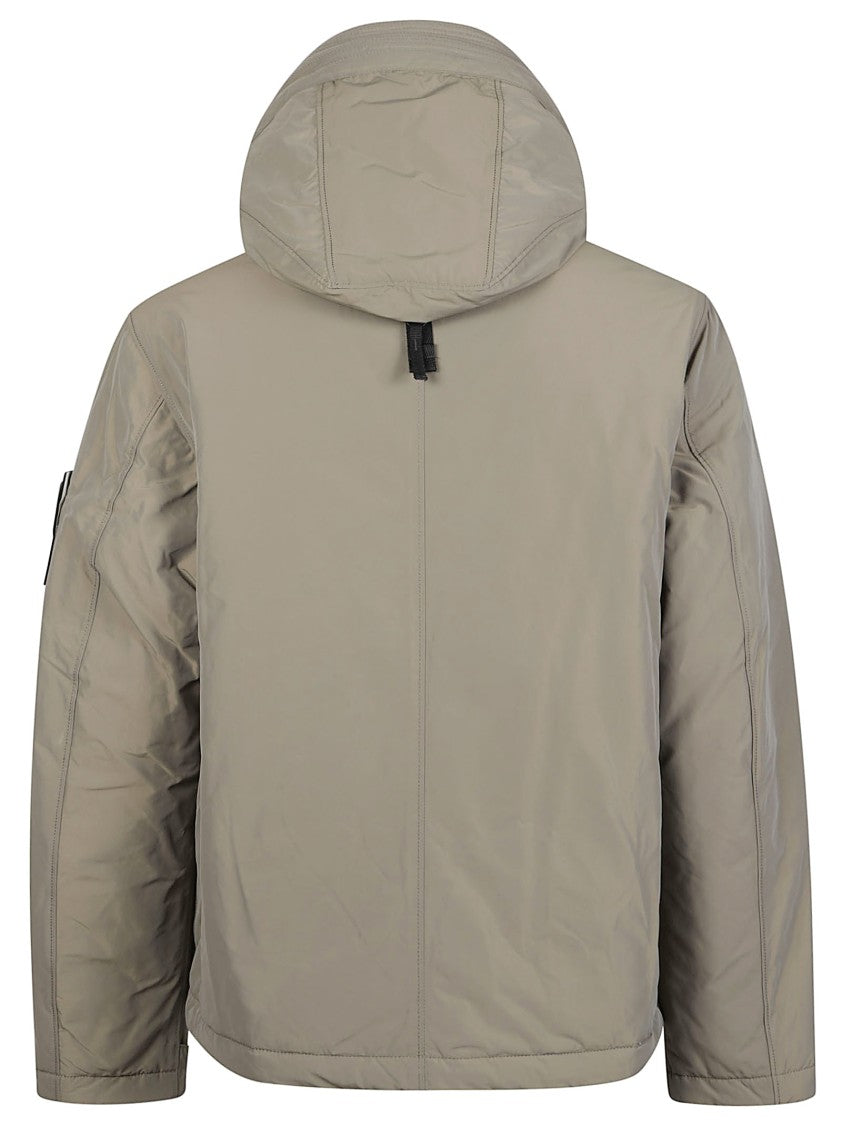 Stone Island Matte Taupe Hooded Down Jacket