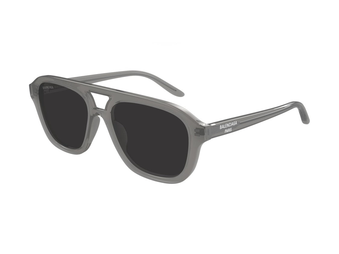 Balenciaga Bb0525s Translucent Grey Acetate Oversized Square Sunglasses