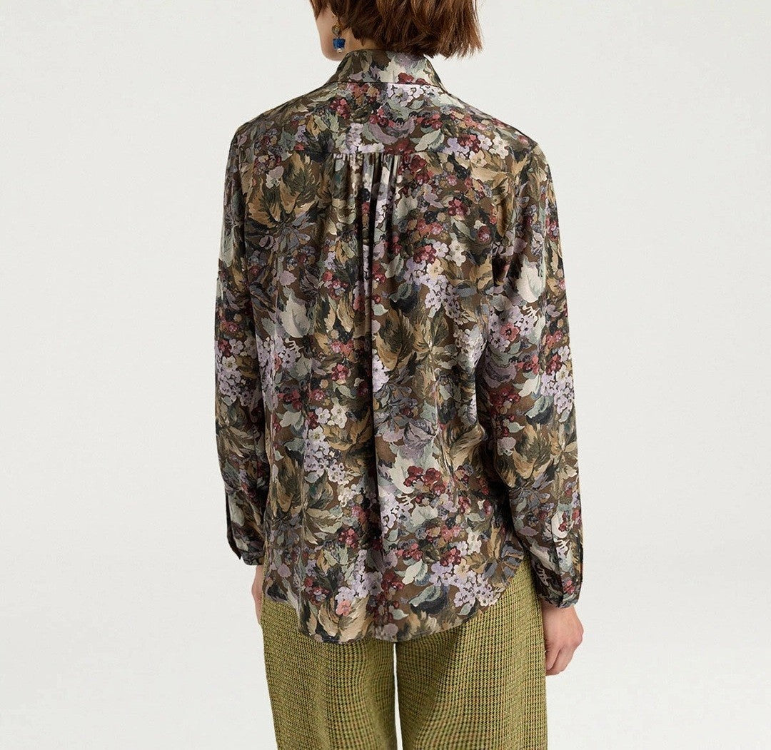 Momonì Vibrant Floral-Patterned Shirt With Classic Collar
