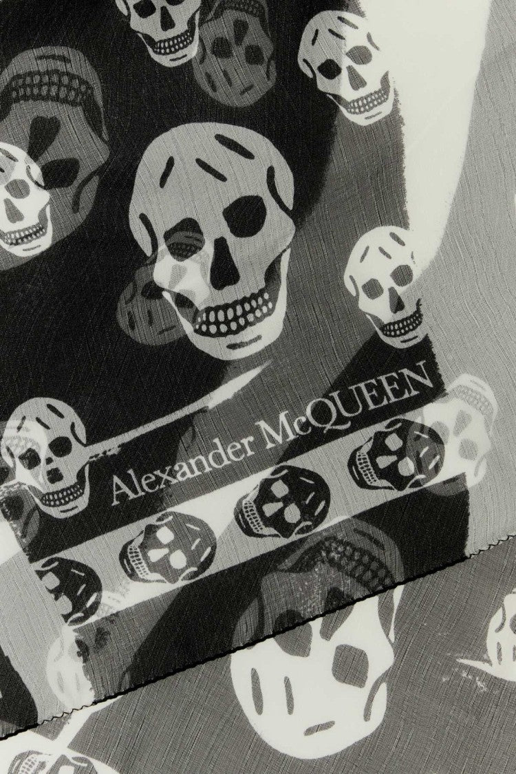 Alexander Mcqueen Printed Silk Foulard