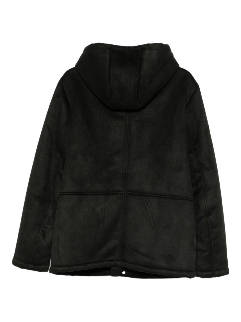 Daniele Alessandrini Minimalist Hooded Jacket With Front Flap Pockets And Subtle Padding