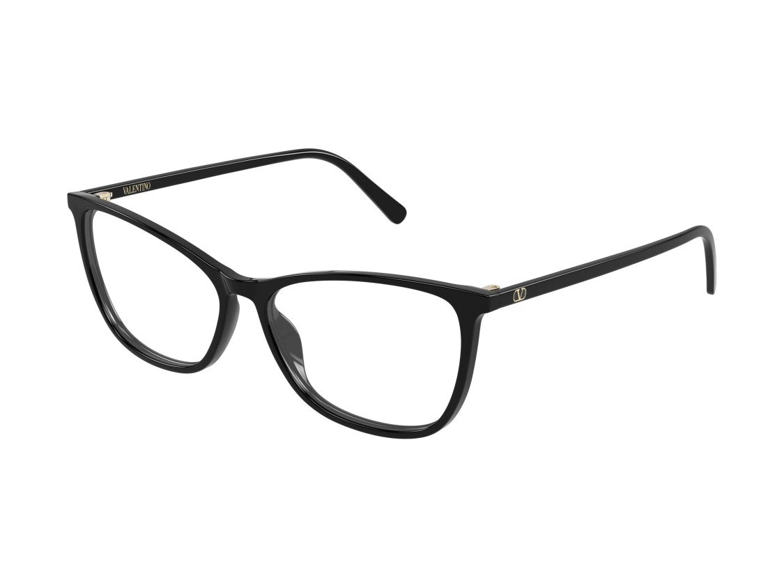 Valentino Gold Black Vg0024o Glossy Cat-Eye Eyeglasses