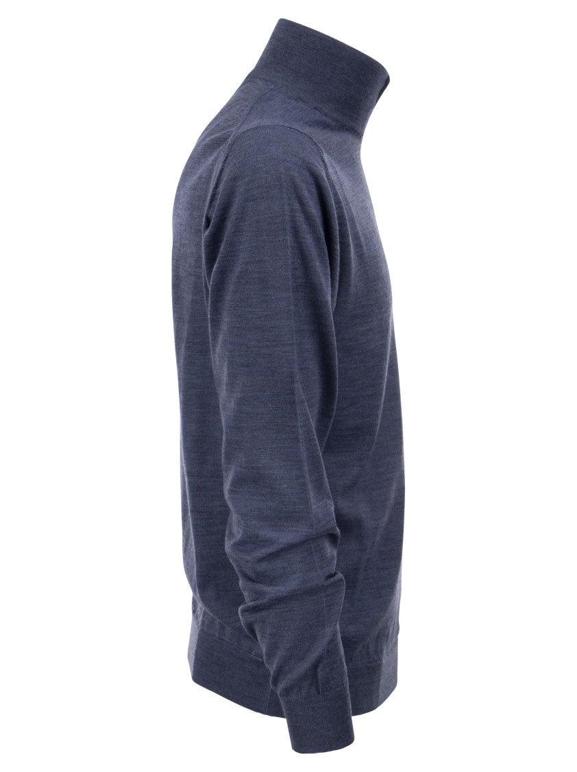 Fedeli Wool Zipped Sweater