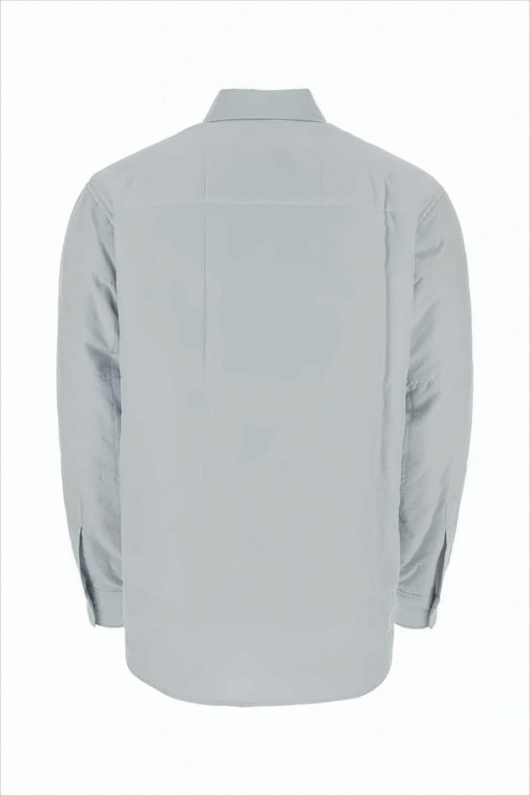 Auralee Grey Long-Sleeve Shirt With Structured Shoulders