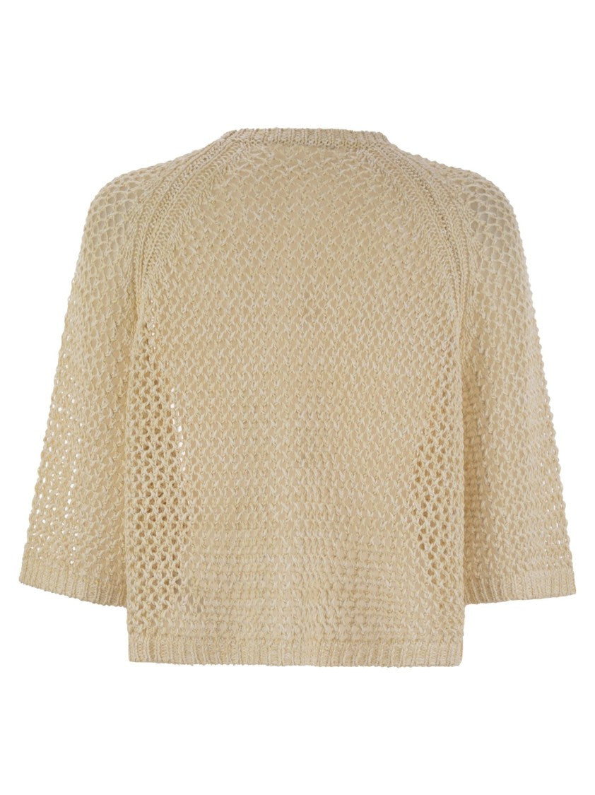 Fabiana Filippi Oversized ¾-Sleeved Cape Sweater