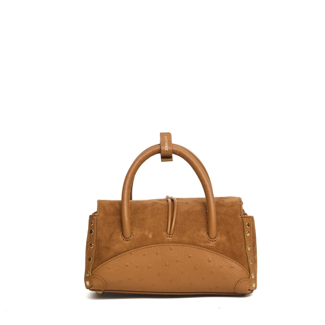Zanellato Old Ottanio Lamb Suede Baby Dotta Shoulder Bag