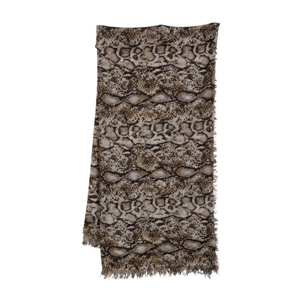 Isabel Marant Madicia Gb Scarf With Snake Skin Pattern