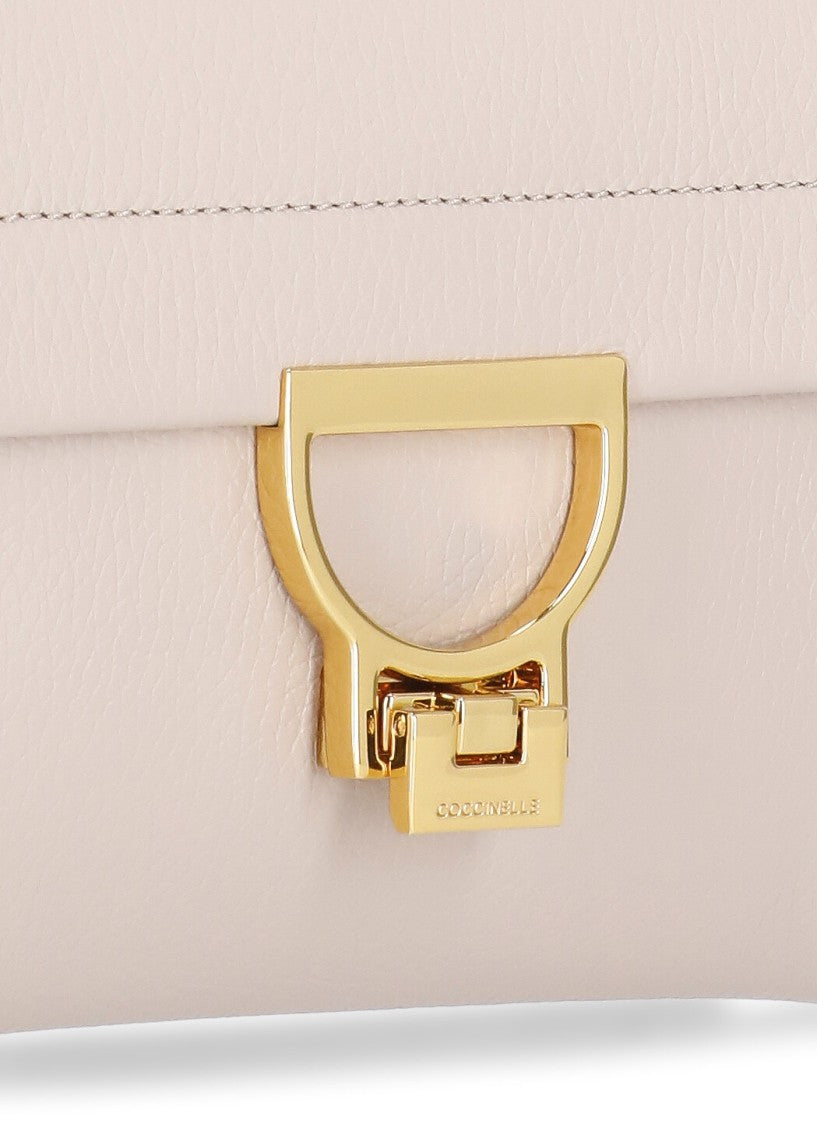Coccinelle Structured Pebble Leather Arlettis Bag With Removable Strap