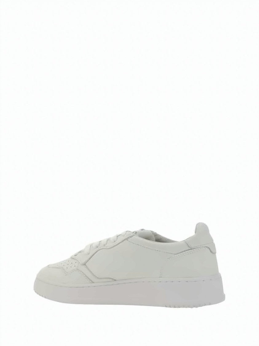 Autry Minimalist Low-Top Sneakers With Perforated Goat Leather Upper