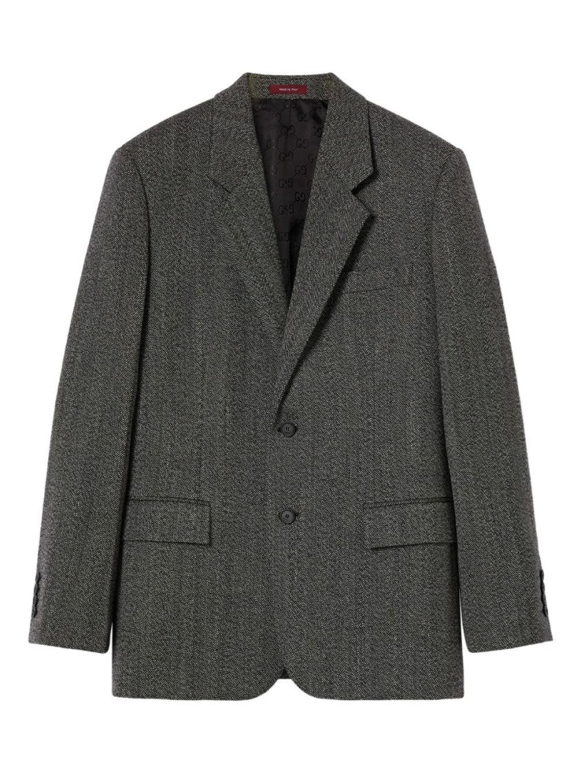Gucci Tailored Two-Button Dark Grey Jacket
