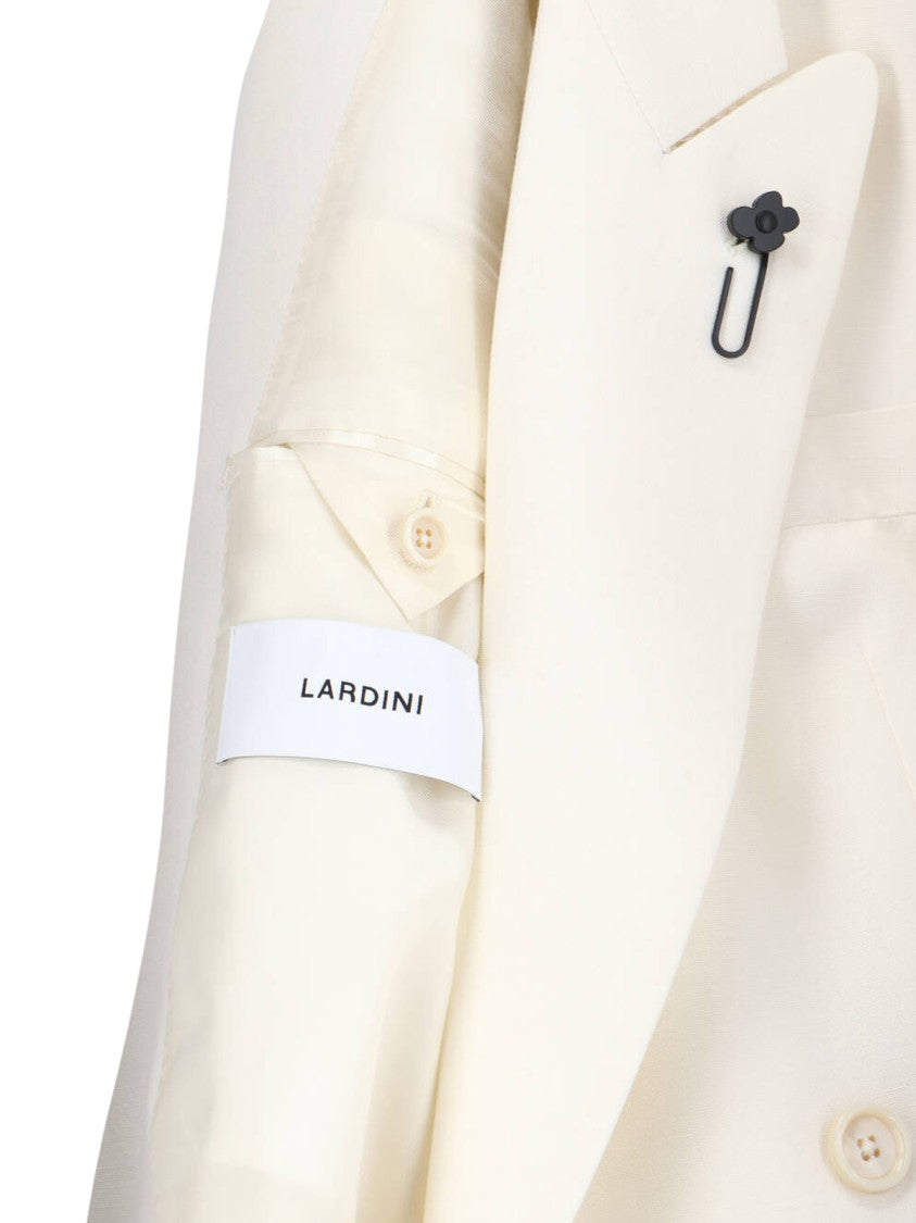 Lardini Double-Breasted White Jacket
