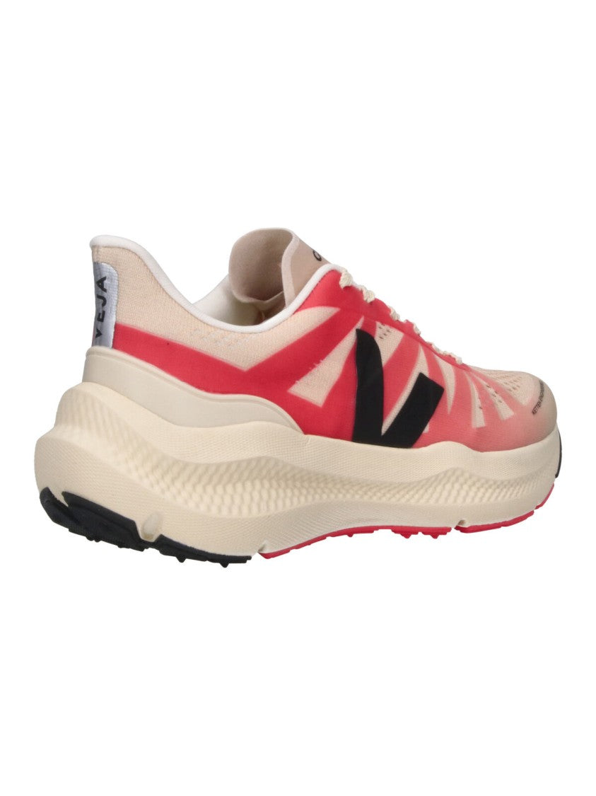 Veja Rounded Toe Sneakers With Lace-Up Closure And Contrast Details