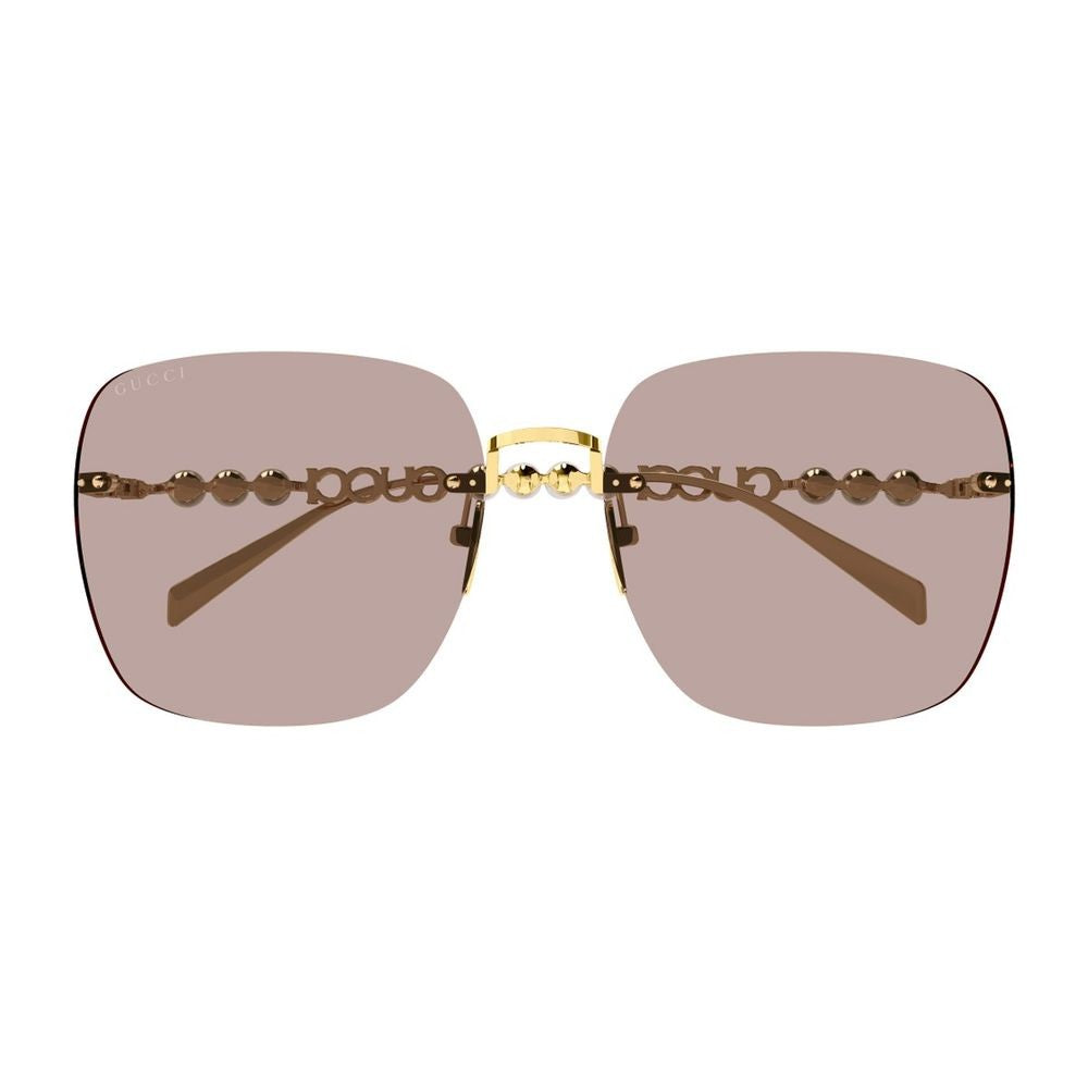 Gucci Gg1923sa Linea Name Of Brand Oversized Square Rimless Sunglasses