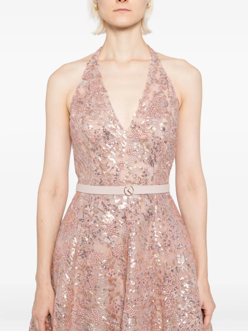 Saiid Kobeisy Embroidered Long Dress