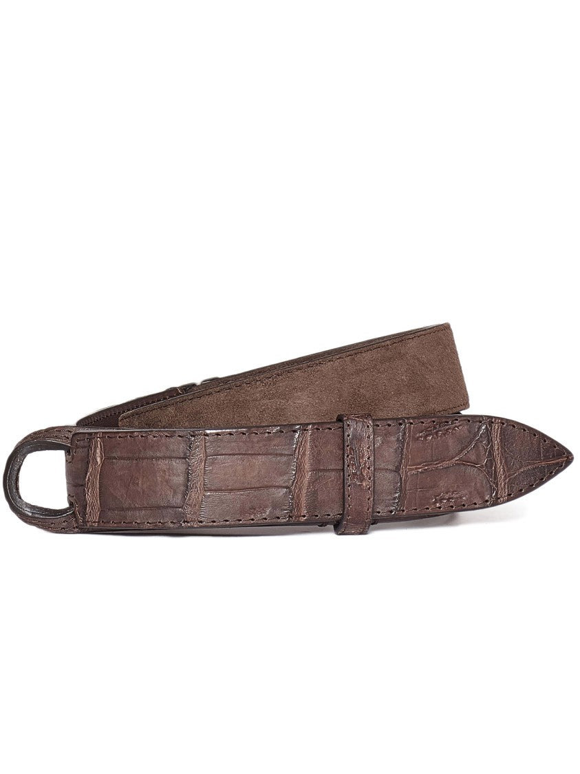 Orciani Nobuckle Belt With Moors Head