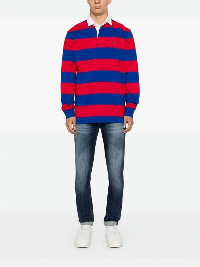 Polo Ralph Lauren Long-Sleeve Striped Polo Shirt With Classic Collar